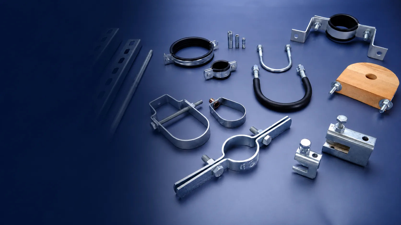 Pipe clamps, hangers, beam clamps, U-bolts and channels by AFROFIX