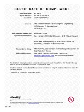 certificate of compliance afrofix