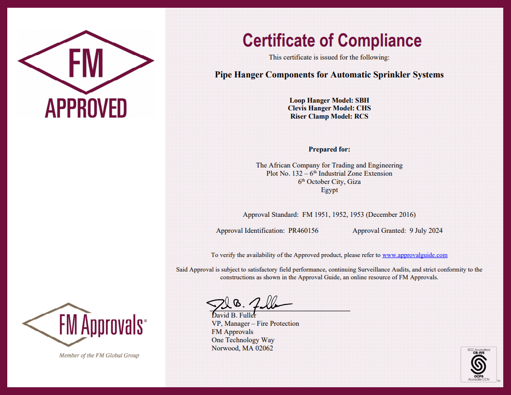 FM Certificate